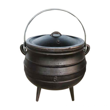 batterie de cuisine en pot en fonte avec pot à trois pattes pour l&#39;Afrique du Sud